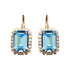 Earrings "Lurdes II (Aquamarine Blue)" with Swarovski™ crystals